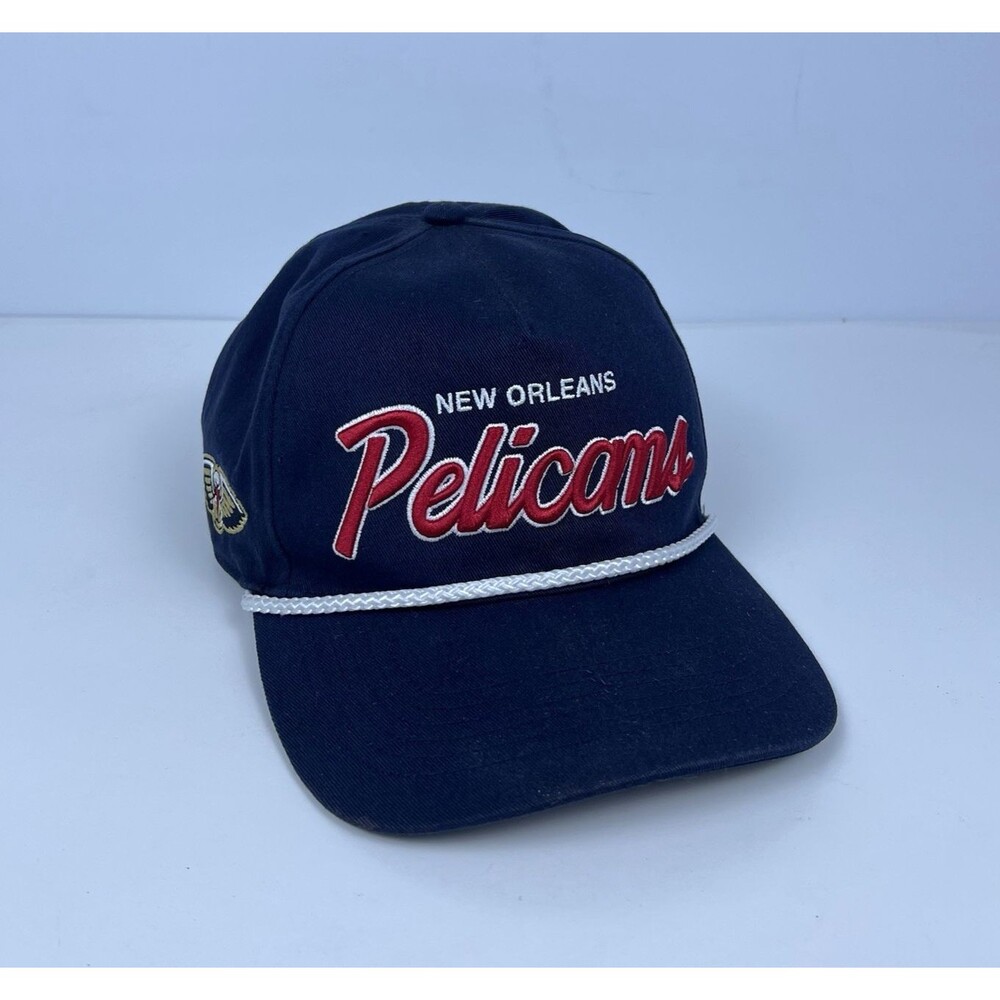 ‘47 Brand New Orleans Pelicans Men's Hat Rope Hitch Snapback Cap Navy Blue NBA